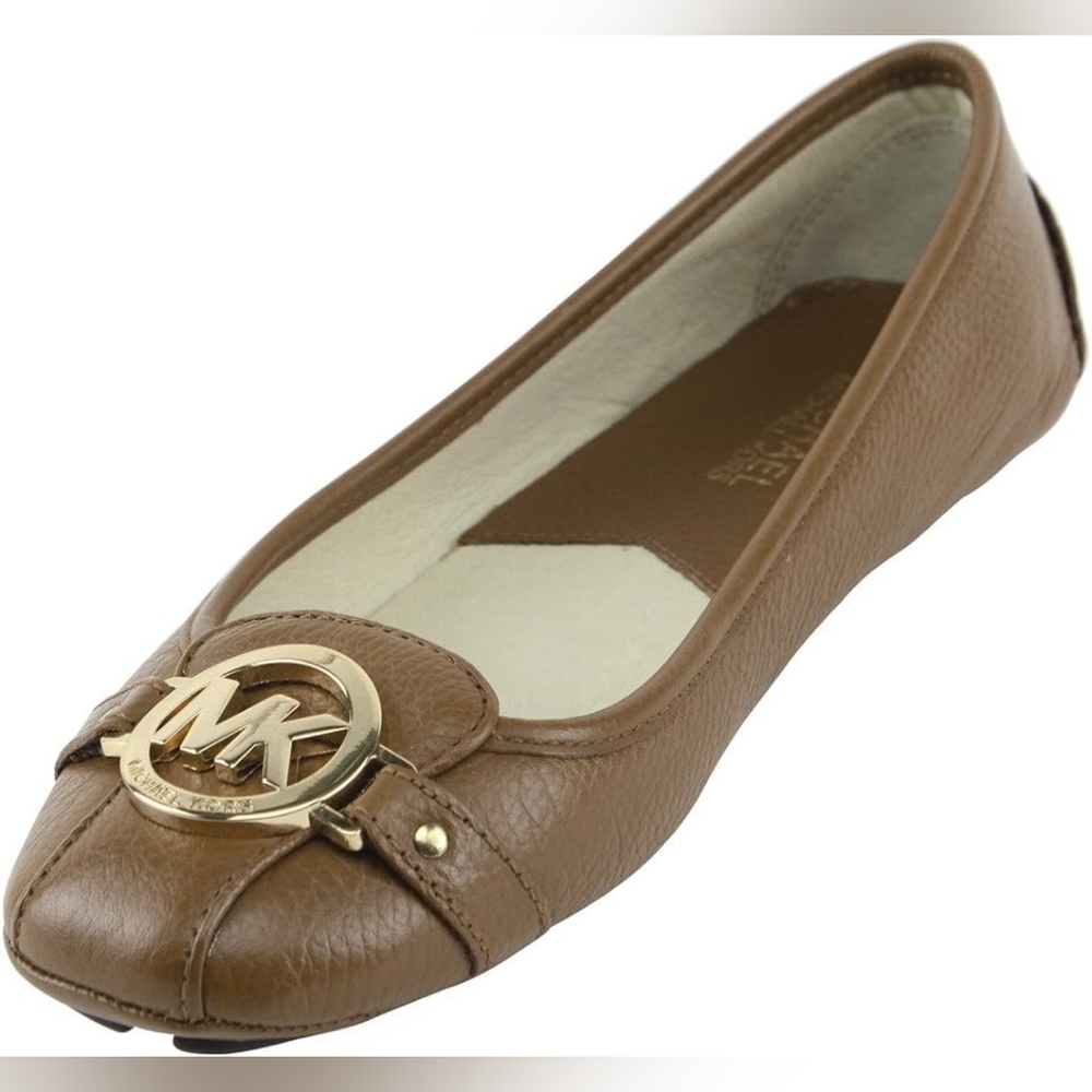 Michael Michael Kors Fulton Leather Moccasin Flats